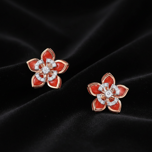 Polki Studs Polki Earrings Cocktail Earrings Diamond Studs Diamond Earrings Simple Studs Pearl Studs 925 Silver Earrings Silver Jewelry - SHABURIS