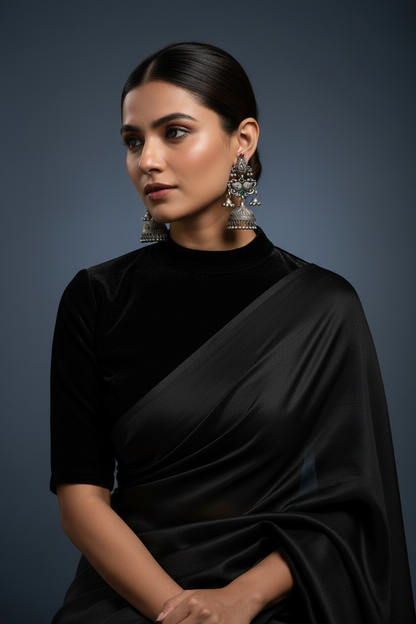 Oxidized Jewelry Jhumkas 925 Silver Jewelry Silver Earrings - SHABURIS