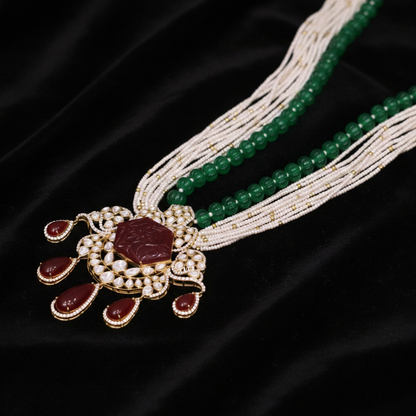Padmavathi choker,Heavy choker,Sabyasachi Jewelry inspired,southindian Jewelery,indian Jewelery,Polki haram,Moissantie Pure silver-NIHIRA