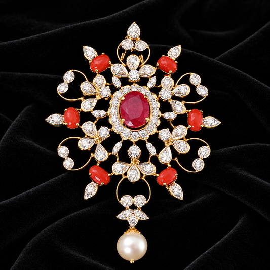 Indian Jewelry,Pure Silver Jewellery Indian ,coral Pendent,Big Indian Pendent,charm jewelry,gem stone jewelry,gem jewlry