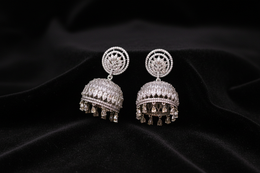 Polki Studs Polki Earrings Cocktail Earrings Diamond Studs Diamond Earrings Simple Studs Pearl Studs 925 Silver Earrings Silver Jewelry - SHABURIS
