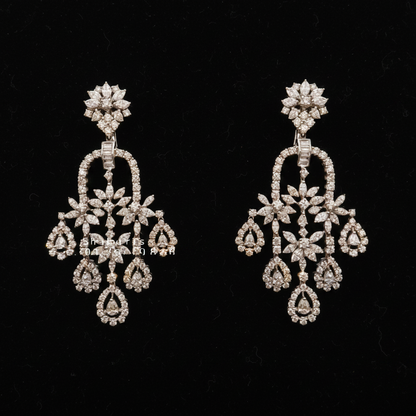 Polki Studs Polki Earrings Cocktail Earrings Diamond Studs Diamond Earrings Simple Studs Pearl Studs 925 Silver Earrings Silver Jewelry - SHABURIS