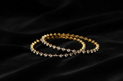 Kids Indian Jewelry,South Indian Jewelry,silver indian Bangles,pure silver Swaroski Bangles,Indian Wedding Jewelry -NIHIRA-SHABURIS