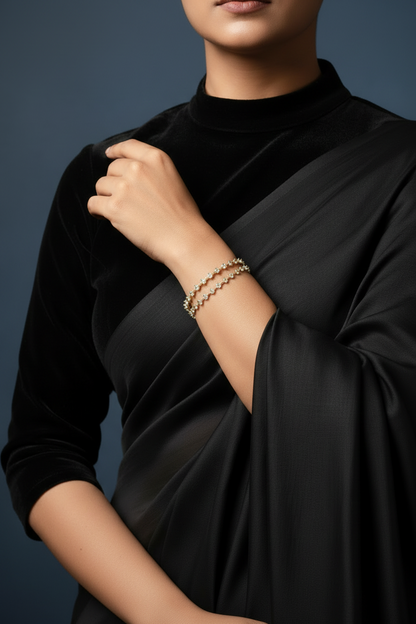 Kids Indian Jewelry,South Indian Jewelry,silver indian Bangles,pure silver Swaroski Bangles,Indian Wedding Jewelry -NIHIRA-SHABURIS