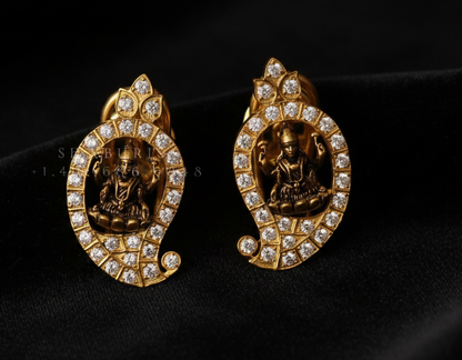 Polki Earrings Diamond Earrings Cocktail Earrings 925 Silver Jewelry Silver Earrings  Diamond Studs- SHABURIS