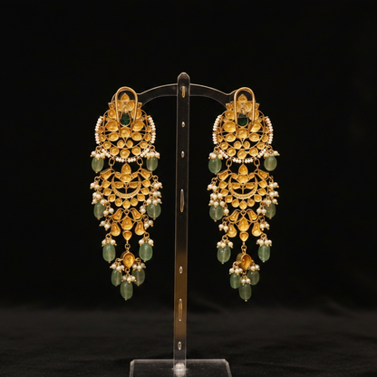 Chandbalis silver Earrings 925 Silver Jewelry - SHABURIS