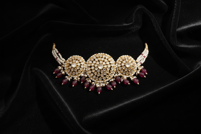 Polki Necklace 925 silver jewelry Pearl Necklace - SHABURIS