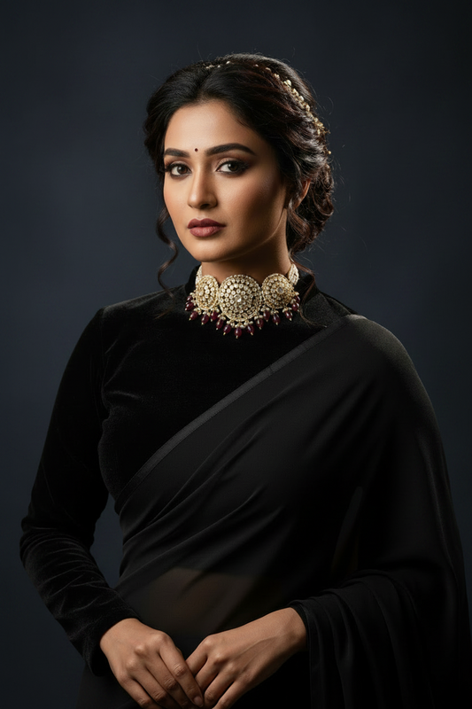Polki Necklace 925 silver jewelry Pearl Necklace - SHABURIS