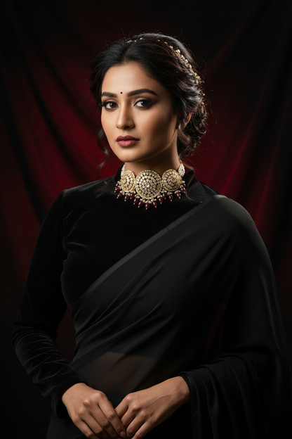 Polki Necklace 925 silver jewelry Pearl Necklace - SHABURIS