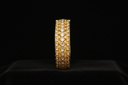 Diamond bangle indian,South Indian jewelry,Pure silver diamond bangles ,swarovski bangle,Indian bangles -NIHIRA-SHABURIS