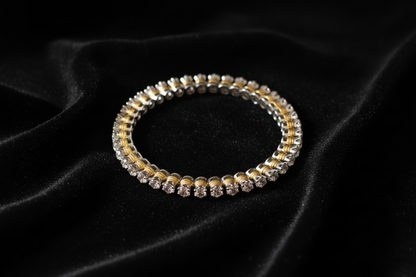 Diamond bangle indian,South Indian jewelry,Pure silver diamond pendent,swarovski bangle,Indian bangles -NIHIRA-SHABURIS