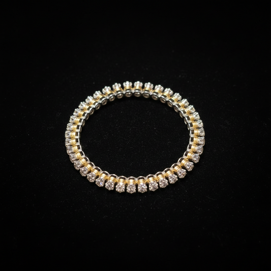 Diamond bangle indian,South Indian jewelry,Pure silver diamond pendent,swarovski bangle,Indian bangles -NIHIRA-SHABURIS