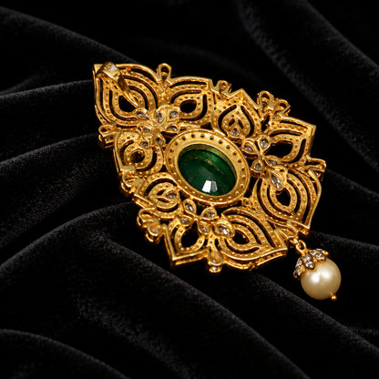 Swarovski pendant,swarovski chain,sabyasachi jewelry inspired Traditional indian Jewelery,Polki haram,Pure silver jewelry-NIHIRA