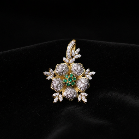 Swarovski pendant,swarovski chain,sabyasachi jewelry inspired Traditional indian Jewelery,Polki haram,Pure silver jewelry-NIHIRA