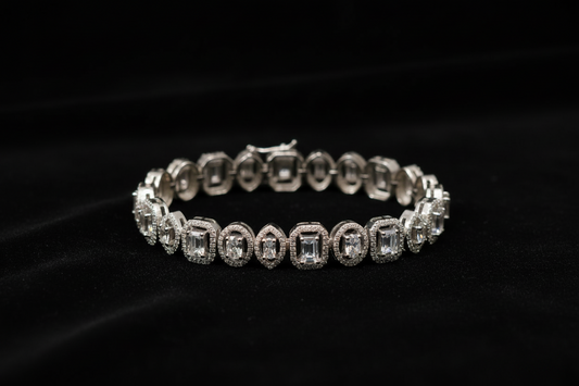 Diamond bangle indian,South Indian jewelry,Pure silver diamond pendent,swarovski bangle,Indian bangles -NIHIRA-SHABURIS