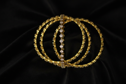 Diamond Bangles,South Indian Jewelry,silver indian Bangles,pure silver Swaroski Bangles,Indian Wedding Jewelry -NIHIRA-SHABURIS