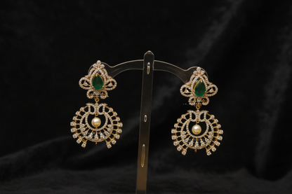 Polki Studs Polki Earrings Cocktail Earrings Diamond Studs Diamond Earrings Simple Studs Pearl Studs 925 Silver Earrings Silver Jewelry - SHABURIS