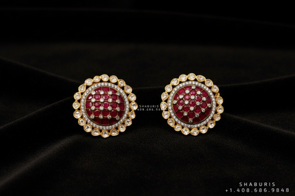 Diamond Studs Diamond Earrings Simple Studs Pearl Studs 925 Silver Earrings Silver Jewelry - SHABURIS