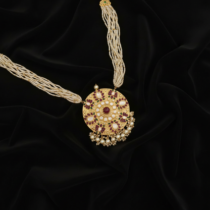 Polki set Jewelry,Pure Silver Jewellery Indian,Moissanite Maharani set,Sabyasachi style,Indian Bridal,Indian Wedding Jewelry-NIHIRA-SHABURIS