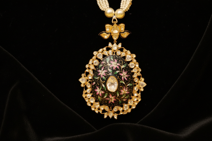 Menakari Jewelry,Pure Silver Jewellery Indian,Moissanite Maharani set,Sabyasachi style,Indian Bridal,Indian Wedding Jewelry-NIHIRA-SHABURIS