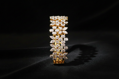 Diamond bangle ,Pure Silver Jewellery Indian ,Bangle,Big Kundan Bangle,Indian Bridal,Indian Wedding Jewelry-NIHIRA-SHABURIS
