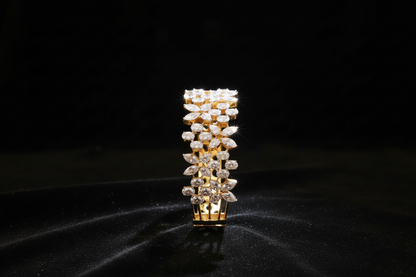Diamond bangle ,Pure Silver Jewellery Indian ,Bangle,Big Kundan Bangle,Indian Bridal,Indian Wedding Jewelry-NIHIRA-SHABURIS