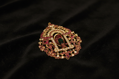 Shiva pendant,shiv ling,sabyasachi jewelry inspired Traditional indian Jewelery,lord shiva,Pure silver jewelry-NIHIRA