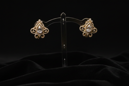 Polki Studs Polki Earrings Cocktail Earrings Diamond Studs Diamond Earrings Simple Studs Pearl Studs 925 Silver Earrings Silver Jewelry - SHABURIS