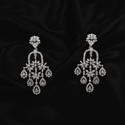 Polki Studs Polki Earrings Cocktail Earrings Diamond Studs Diamond Earrings Simple Studs Pearl Studs 925 Silver Earrings Silver Jewelry - SHABURIS