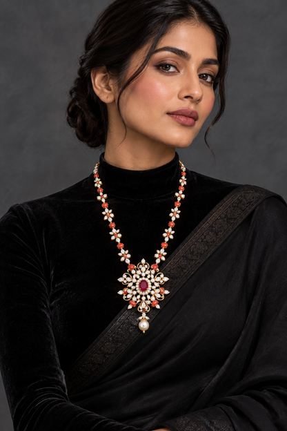 Indian Jewelry,Pure Silver Jewellery Indian ,coral Pendent,Big Indian Pendent,charm jewelry,gem stone jewelry,gem jewlry