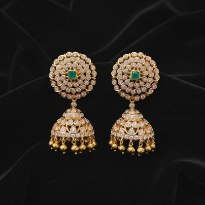 Polki Studs Polki Earrings Cocktail Earrings Diamond Studs Diamond Earrings Simple Studs Pearl Studs 925 Silver Earrings Silver Jewelry - SHABURIS