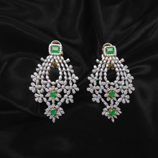 Polki Studs Polki Earrings Cocktail Earrings Diamond Studs Diamond Earrings Simple Studs Pearl Studs 925 Silver Earrings Silver Jewelry - SHABURIS