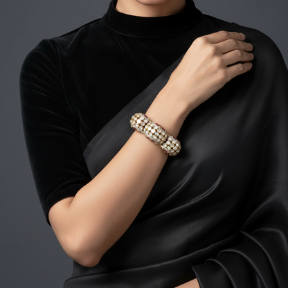 Polki Jewelry,Pure Silver jewelry Indian ,diamond bangles,Indian bangles,Indian Bridal,Indian Wedding diamond Jewelry-SHABURIS