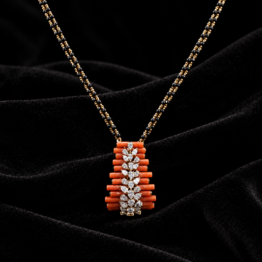 Indian Jewellery Designs,South Indian Jewellery,South Indian Jewelry,black beads mala,latest indian jewellery Designs - NIHIRA-SHABURIS