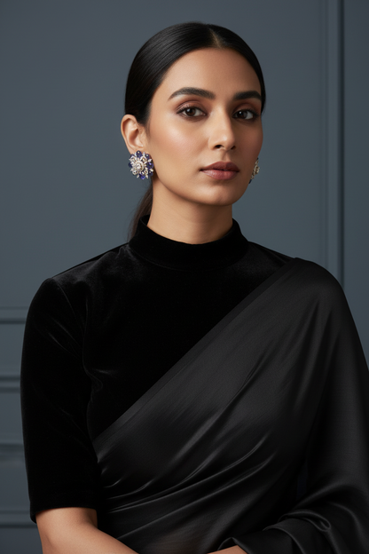 Polki Studs Polki Earrings Cocktail Earrings Diamond Studs Diamond Earrings Simple Studs Pearl Studs 925 Silver Earrings Silver Jewelry - SHABURIS