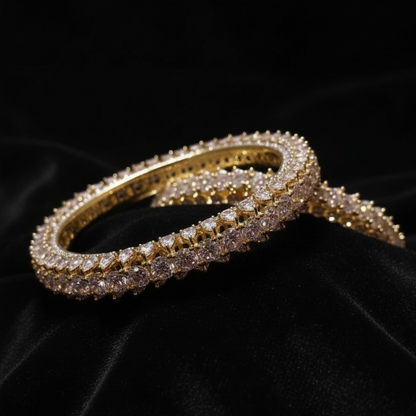 Diamond Jewelry,Pure Silver Jewelry Indian ,Diamond bangles,Indian bangles,Indian Bridal,Indian Wedding Jewelry-SHABURIS jewelry