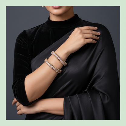 Diamond Jewelry,Pure Silver Jewelry Indian ,Diamond bangles,Indian bangles,Indian Bridal,Indian Wedding Jewelry-SHABURIS jewelry