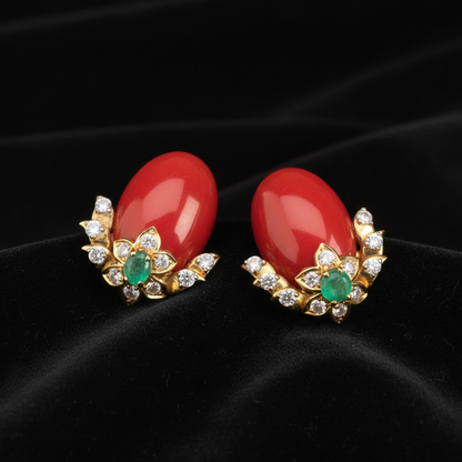 Polki Studs Polki Earrings Cocktail Earrings Diamond Studs Diamond Earrings Simple Studs Pearl Studs 925 Silver Earrings Silver Jewelry - SHABURIS