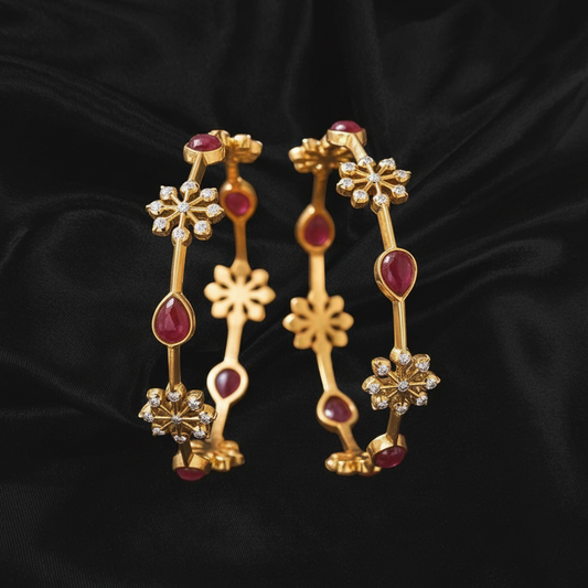 Pure Silver jewelry Indian ,diamond bangle,ruby bangles,indian gold jewelry designs in silver diamond jewelry look a like -SHABURIS