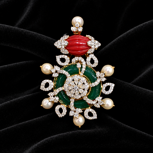 Latest Indian Jewelry,Pure Silver jewelry Indian ,coral pendent,charm jewelry,Indian Bridal,Indian Wedding Jewelry-NIHIRA-SHABURIS