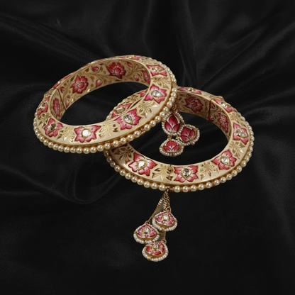 Menakari bangle Pure Silver jewelry Indian ,diamond bangles ,Indian gold jewelry designs diamond jewelry look a like  - SHABURIS