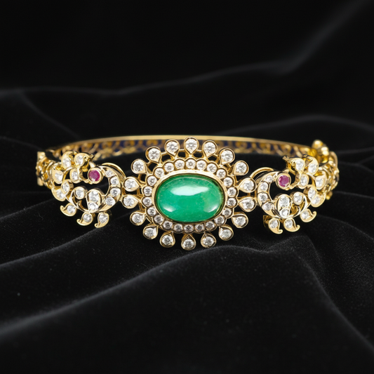 Diamond bangles  Pure Silver jewelry Indian ,diamond jewelry ,Indian gold jewelry designs diamond jewelry look a like  - SHABURIS