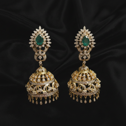 Polki Studs Polki Earrings Cocktail Earrings Diamond Studs Diamond Earrings Simple Studs Pearl Studs 925 Silver Earrings Silver Jewelry - SHABURIS