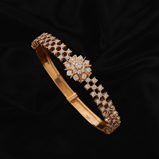Diamond bangle ,diamond jewelry,Pure silver jewelry Indian,Indian bangles,Indian Wedding Jewelry -NIHIRA-SHABURIS