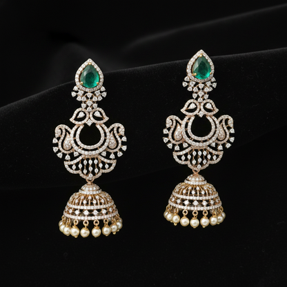 Polki Studs Polki Earrings Cocktail Earrings Diamond Studs Diamond Earrings Simple Studs Pearl Studs 925 Silver Earrings Silver Jewelry - SHABURIS