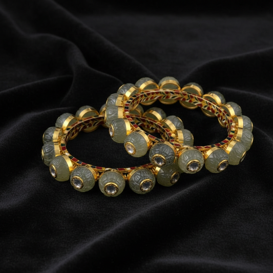 Menakari Jewelry,Pure Silver jewelry Indian ,polki bangles,south Indian jewelry,Indian Bridal,Indian Wedding Jewelry-SHABURIS