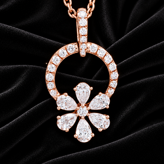 Diamond Pendant indian,South Indian jewelry,Pure silver diamond pendent,swarovski Pendent,Indian Wedding Jewelry -NIHIRA-SHABURIS