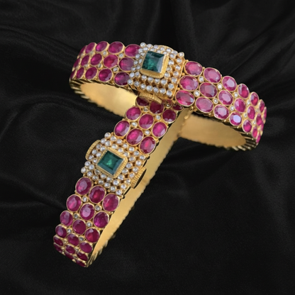 Polki bangles polki Jewelry,Pure Silver Jewellery Indian ,diamond bangles kundan jewelry,south indian bridal jewelry-NIHIRA-SHABURIS