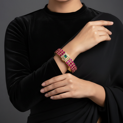 Polki bangles polki Jewelry,Pure Silver Jewellery Indian ,diamond bangles kundan jewelry,south indian bridal jewelry-NIHIRA-SHABURIS