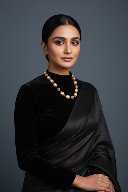 Pearl Necklace Puligoru Necklace 925 Silver Jewelry 925 Silver Necklace -SHABURIS